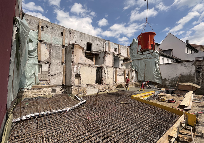 Baubeginn Stadtmauerhäuser 